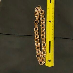 Gold link necklace